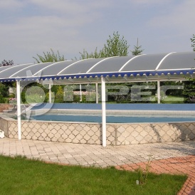 Навесы для бассейнов на металлокаркасе - 2