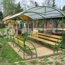 Беседки с поликарбонатом - 7