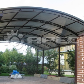 Навесы из металлопрофиля  - 7