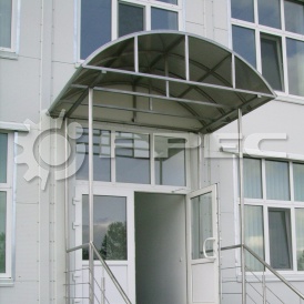 Козырек из металла над крыльцом - 6