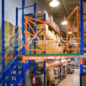 Мезонинные многоярусные стеллажи - 2