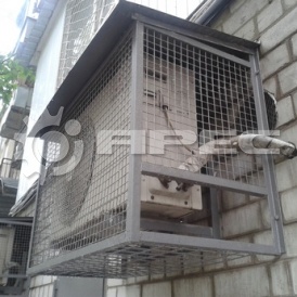 Монтаж антивандальной решетки на кондиционер - 11