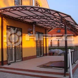 Изготовление козырьков из поликарбоната - 2