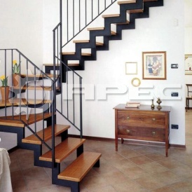 Лестница на 2 этаж из металла - 12