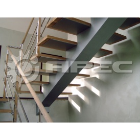 Лестница на одном металлическом косоуре - 9