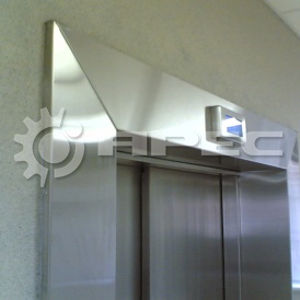 Обрамление лифтовых порталов из нержавеющей стали- 2