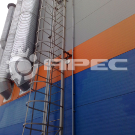 Вертикальные лестницы с ограждением- 9