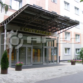 Козырьки и навесы над входом - 6